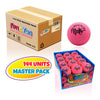 JA-RU Hi-Bounce Pinky Ball (144 Pack Wholesale) Rubber-Handball Bouncy Balls for Kids. Small Pink Stress Ball. Indoor and Outdoor Sport Party Favors. Throwing Play Therapy WH-976-144