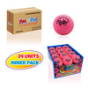 JA-RU Hi-Bounce Pinky Ball (24 Pack Wholesale) Rubber-Handball Bouncy Balls for Kids. Small Pink Stress Ball. Indoor and Outdoor Sport Party Favors. Throwing Play Therapy WH-976-24