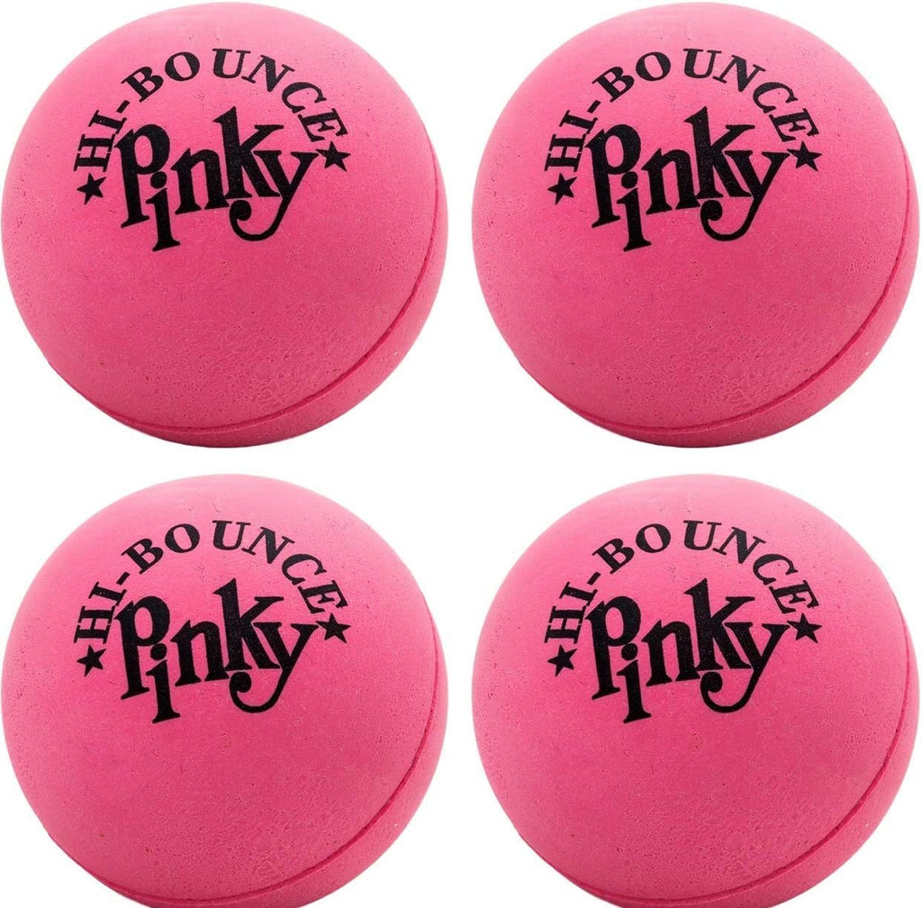 JA-RU Hi-Bounce Pinky Ball (4 Pack) Rubber-Handball Bouncy Balls for Kids and Adults. Small Pink Stress Bounce Ball. Indoor and Outdoor Sport Party Favors. Bouncing Throwing Play Therapy. 976-4A