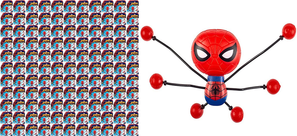 JA-RU Spiderman Stretchy Window-Crawler (1 Unit) | Wall-Climber and Window Walker-Rolling Sticky Toys | Marvel Avengers Superhero Fidget Toys | Toys and Novelty Toys for Kids. 6812-1