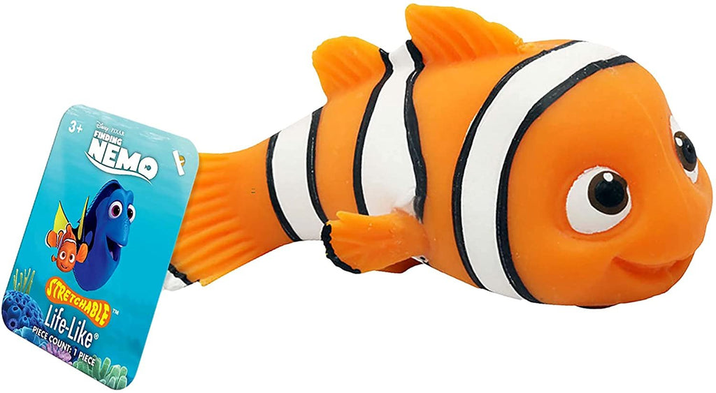 JA-RU Disney Stretchy Toys Nemo Figures Squish & Pull Toys (1 Nemo) Finding Nemo Anxiety Calming Fidget Toy, Stress Toys, Birthday Gifts for Kids, Boys & Girls. C-6900-1