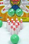 Finger Bowling Game Set (Pack of 2 Sets) Miniature Sports Small Bowling Game Pocket Size. Plus 1 Collectible Bouncy Ball | Mini Bowling Table Set for Kids | Item #217-2p